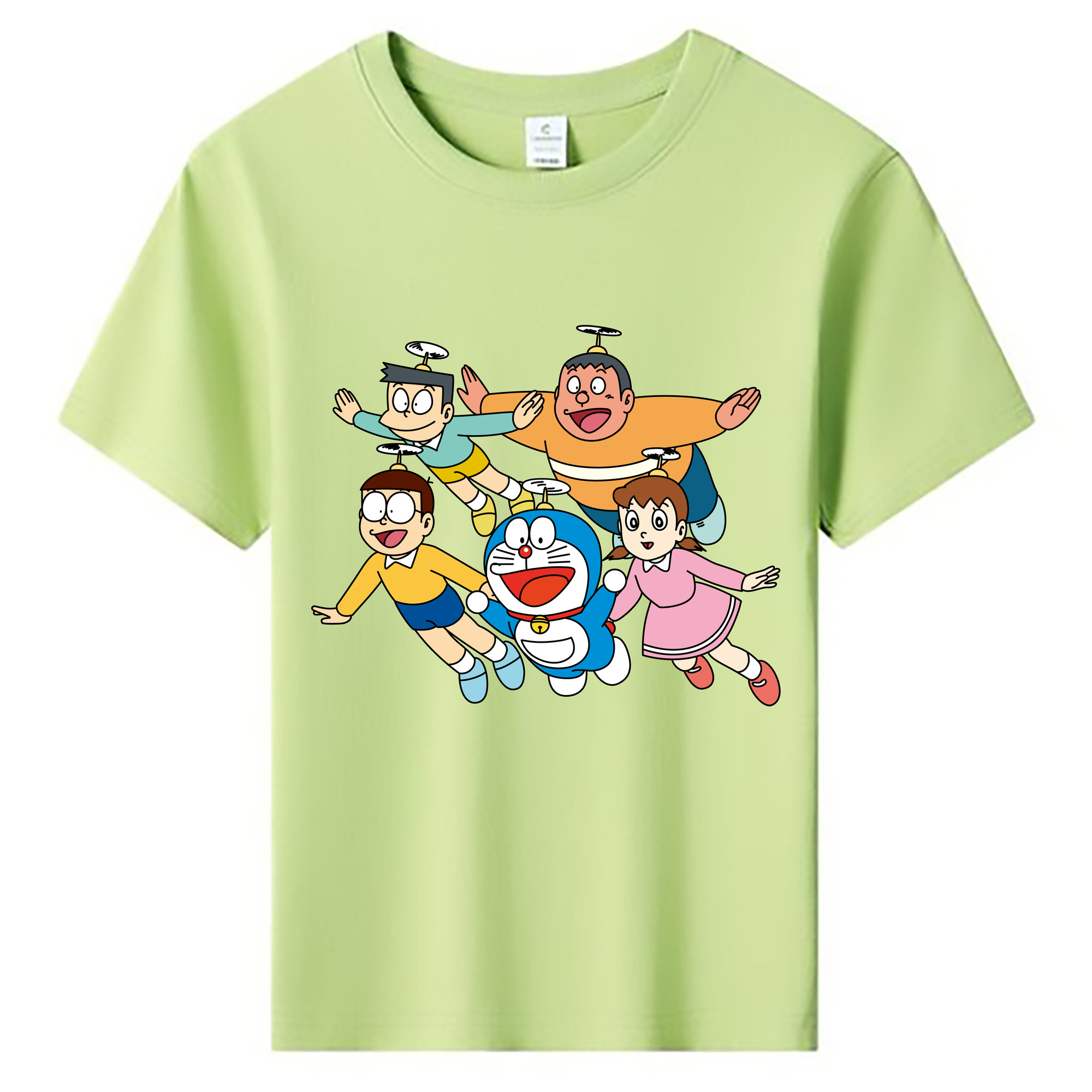（画像用） ドラえもん 骨川 スネ夫 Doraemon Honekawa Suneo 綿100％キッズTシャツ（フロントプリント）